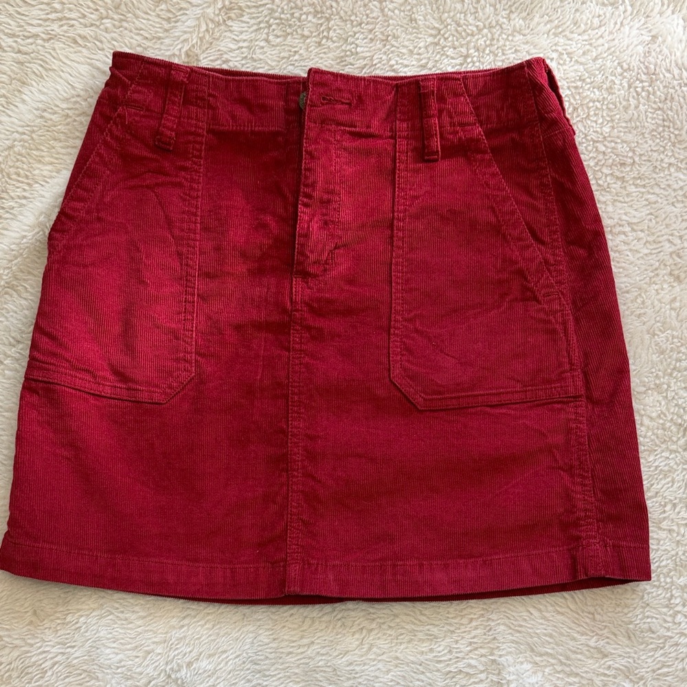 Old Navy Burgundy Mini Skirt
